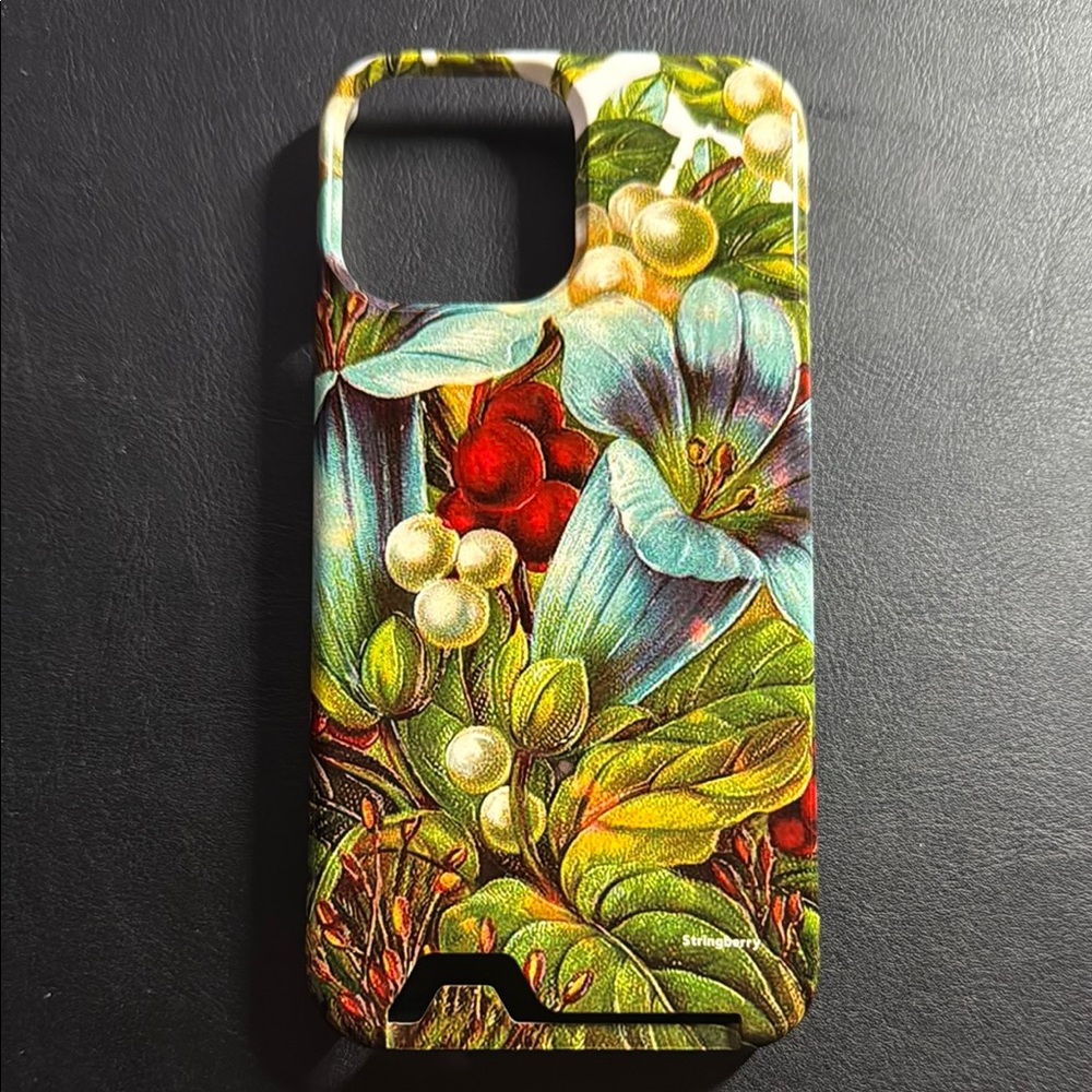 *NEW*  iPhone 13 ProMax floral design case by Stringberry - Never used